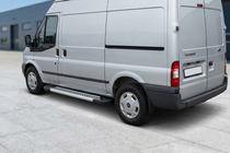 Ford Transit 2000–2014 Side Steps New Vision Grey (2 pcs, Aluminum) L3/L4 (long) photo 1