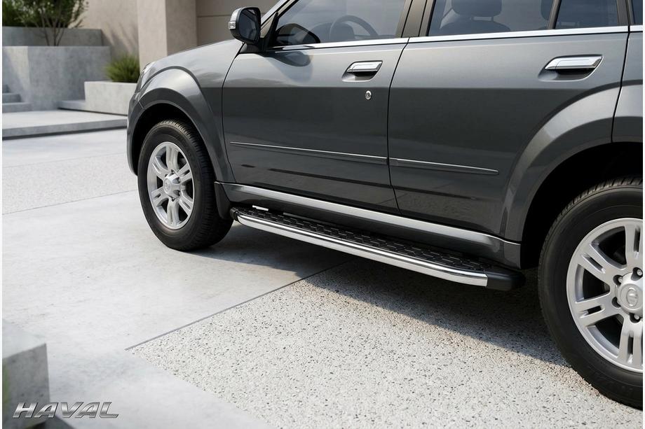 GreatWall Haval/Hover H3 2005-2013 Side Steps BlackLine (2 pcs, Aluminum) Image