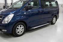 Hyundai H300, H1, Starex 2008-2020 Side Steps Line (2 pcs, Aluminum) photo 3