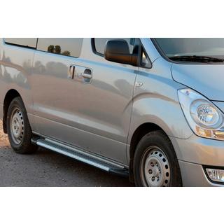 Side Steps Line (2 pcs, Aluminum) Hyundai H300, H1, Starex 2008-2020 photo 2