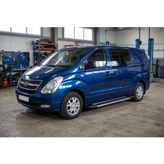 Side Steps RedLine V1 (2 pcs, aluminum) Hyundai H300, H1, Starex 2008-2020 photo 1