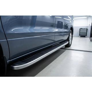Side Steps Tayga Grey (2 pcs, Aluminum) Hyundai H300, H1, Starex 2008-2020 photo 1