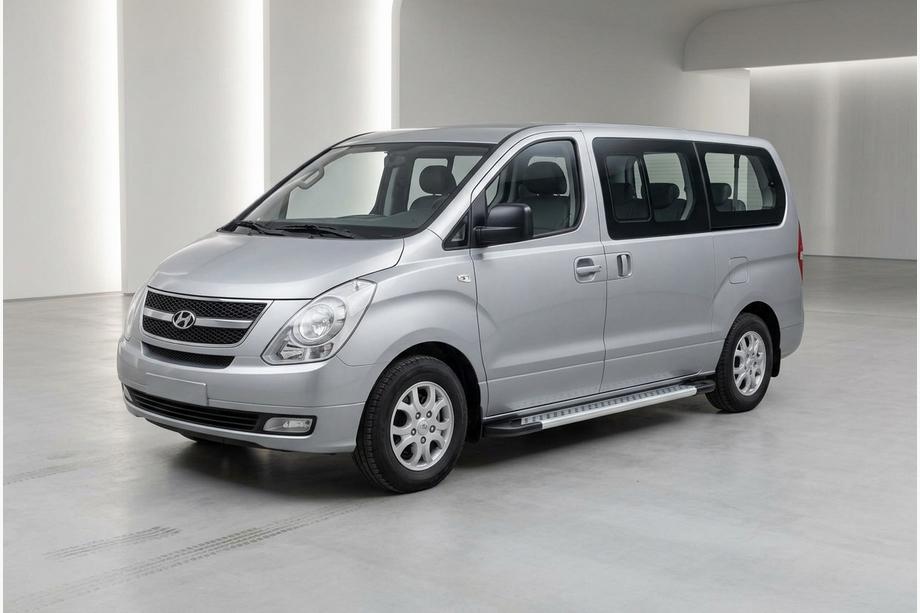 Hyundai H300, H1, Starex 2008-2020 Side Steps New Vision Grey (2 pcs, Aluminum) Image