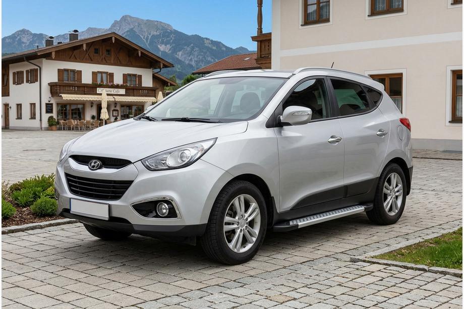 Hyundai IX-35 2010-2015 Side Steps New Vision Grey (2 pcs, Aluminum) Image