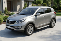 Kia Sportage 2010-2015 Side Steps New Vision Grey (2 pcs, Aluminum) photo 1