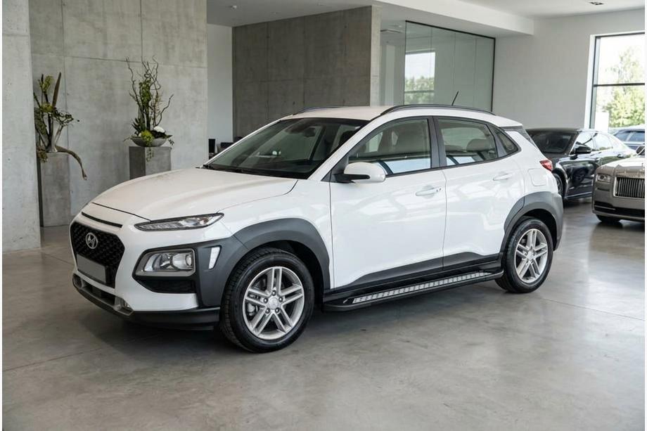 Hyundai Kona 2017-2023 Side Steps New Vision Black (2 pcs, Aluminum) Image