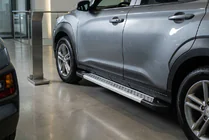 Hyundai Kona 2017-2023 Side Steps New Vision Grey (2 pcs, Aluminum) photo 1