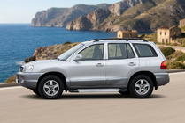 Hyundai Santa Fe 1 2000-2006 Side Steps New Vision Grey (2 pcs, Aluminum) photo 1