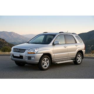 Side Steps New Vision Grey (2 pcs, Aluminum) Kia Sportage 2004-2010 photo 1