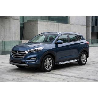 Side Steps New Vision Grey (2 pcs, Aluminum) Hyundai Tucson TL 2016-2021 photo 1