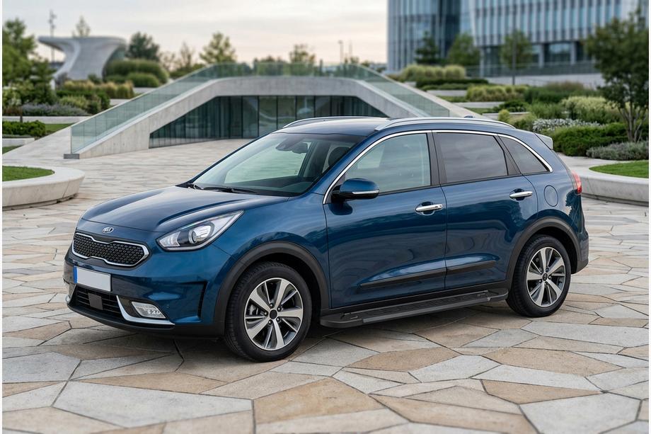 Kia Niro 2016–2021 Side Steps RedLine Black (2 pcs, Aluminum) Image