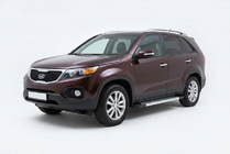 Kia Sorento II XM 2009-2014 Side Steps New Vision Grey (2 pcs, Aluminum) 2010-2013 photo 1