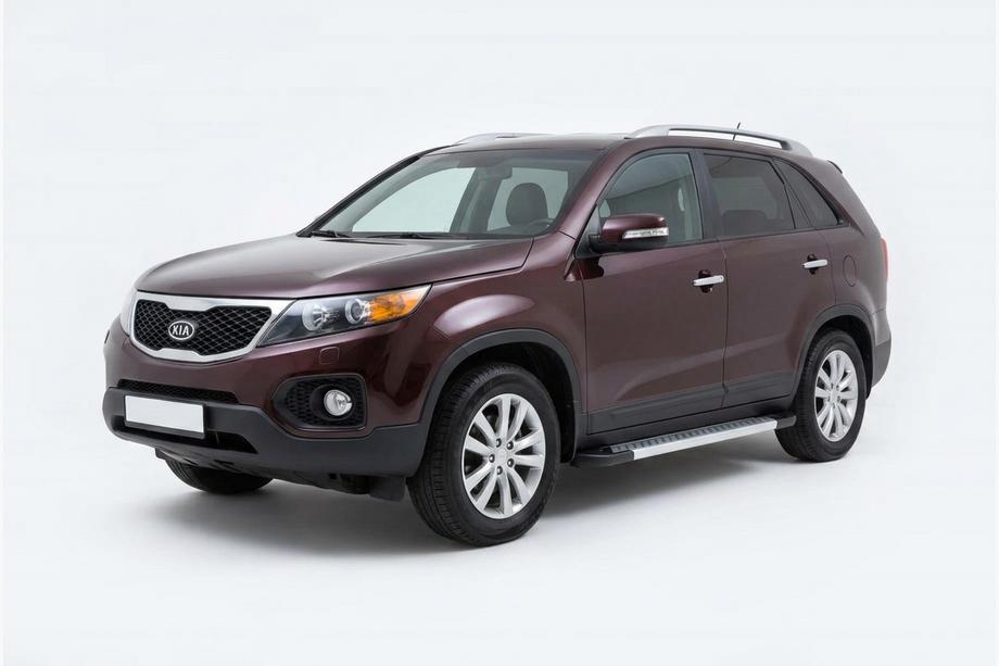 Kia Sorento II XM 2009-2014 Side Steps New Vision Grey (2 pcs, Aluminum) 2010-2013 Image