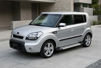 Kia Soul I 2008-2013 Side Steps New Vision Grey (2 pcs, Aluminum) photo 1