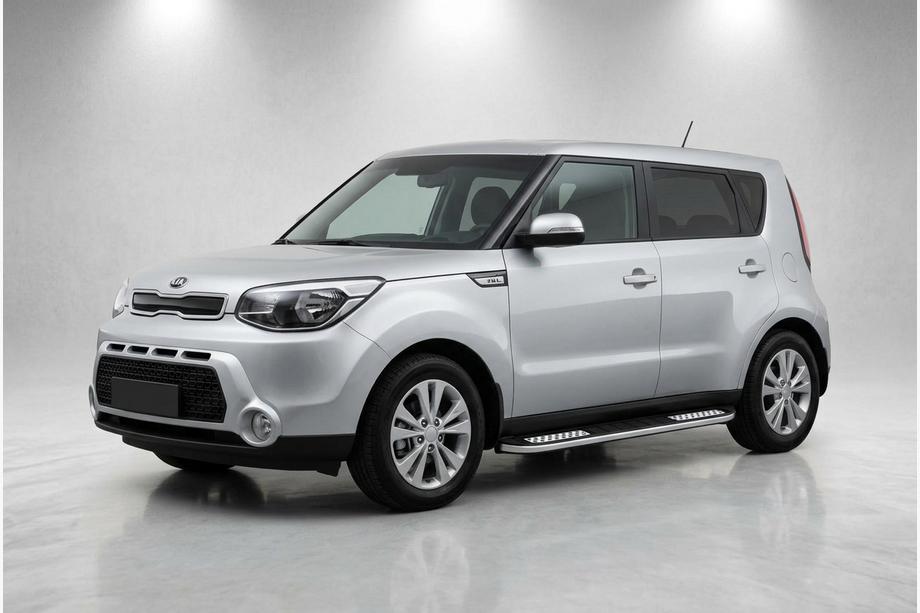 Kia Soul II 2013-2018 Side Steps Tayga V2 (2 pcs, Aluminum) Image