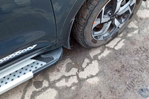 Kia Sportage 2015-2021 Side Steps New Vision Grey (2 pcs, Aluminum) photo 5