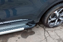 Kia Sportage 2015-2021 Side Steps New Vision Grey (2 pcs, Aluminum) photo 3