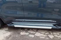 Kia Sportage 2015-2021 Side Steps New Vision Grey (2 pcs, Aluminum) photo 1