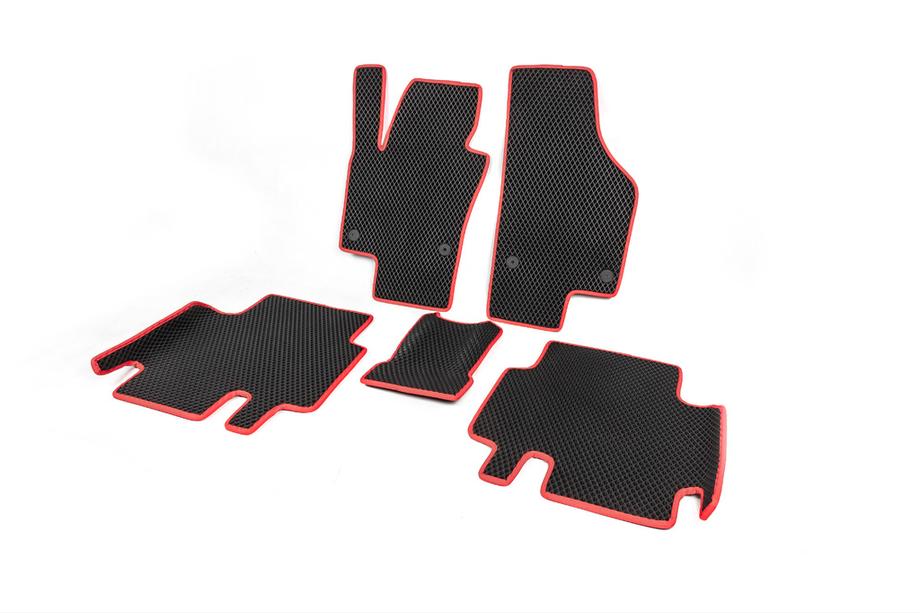 Volkswagen Sharan 2010-2023 Polyurethane Floor Mats (2nd Row, EVA, Black) Photo 7