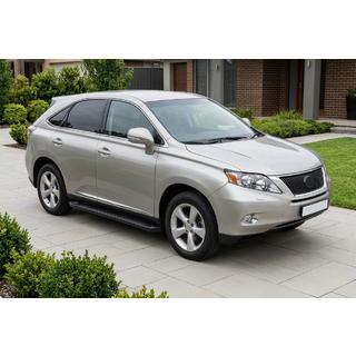 Side Steps Allmond Black (2 pcs, Aluminum) Lexus RX 2009-2015 photo 1