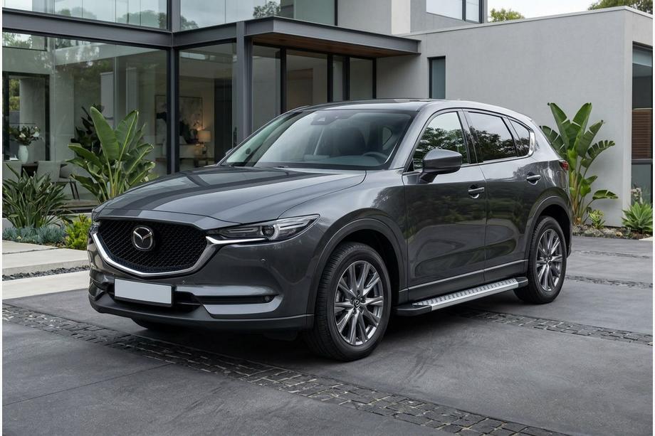 Mazda CX-5 2017–2025 Side Steps New Vision Grey (2 pcs, Aluminum) Image