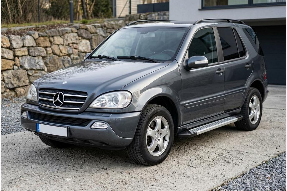 Mercedes ML W163 1997-2005 Side Steps New Vision Grey (2 pcs, Aluminum) Image