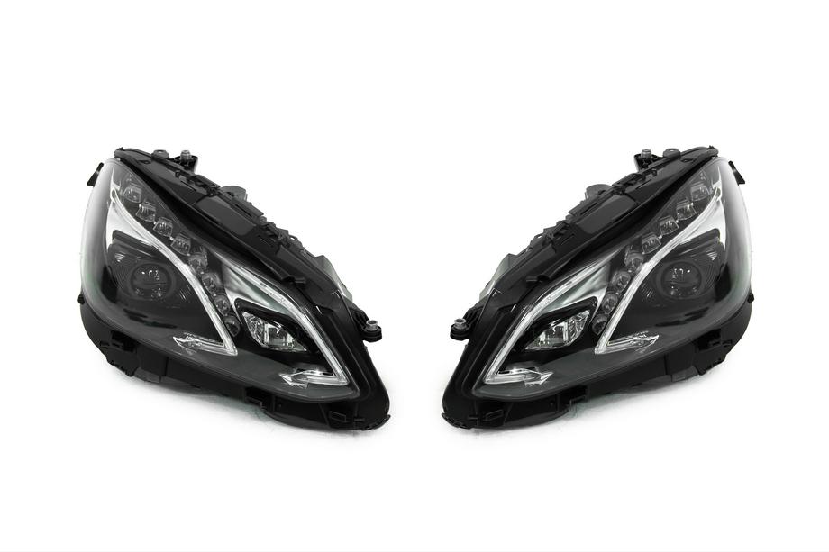 Mercedes E-class W212 2009-2016 Front headlights (2 pcs, facelift, with control units) Photo 2