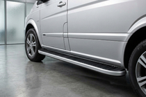 Mercedes Vito W639 2004-2014 Side Steps Tayga Grey (2 pcs, Aluminum) Short and Medium photo 1