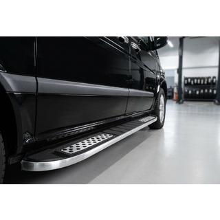 Side Steps Tayga V2 (2 pcs, Aluminum) Mercedes Vito W639 2004-2014 photo 1