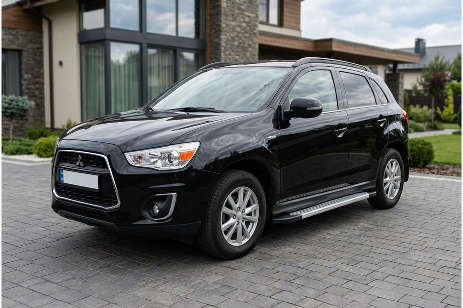 Mitsubishi ASX 2010-2023 Side Steps New Vision Grey (2 pcs, Aluminum) Image
