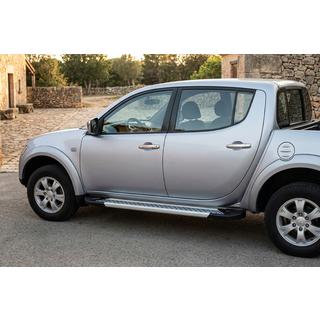 Side Steps New Vision Grey (2 pcs, Aluminum) Mitsubishi L200 2015-2024 photo 1