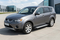 Mitsubishi Outlander 2006-2012 Side Steps New Vision Grey (2 pcs, Aluminum) photo 1