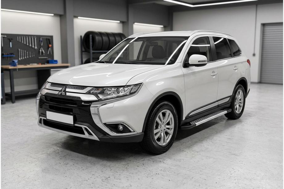 Mitsubishi Outlander 2012-2021 Side Steps New Vision Grey (2 pcs, Aluminum) Image