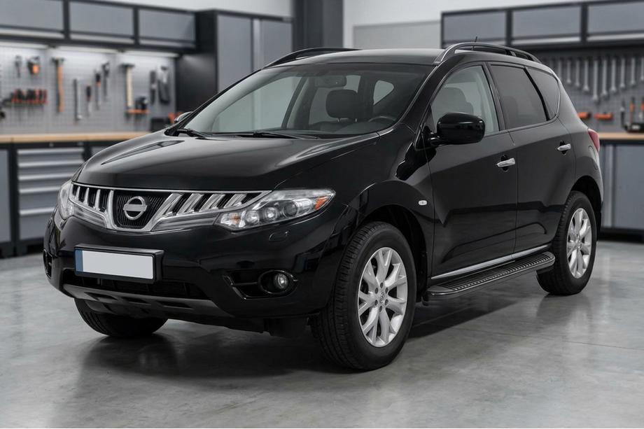 Nissan Murano 2008-2014 Side Steps Tayga Black (2 pcs, Aluminum) Image