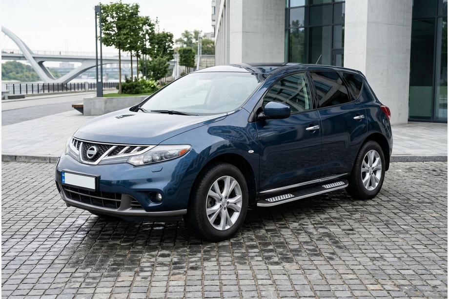 Nissan Murano 2008-2014 Side Steps Tayga V2 (2 pcs, Aluminum) Image