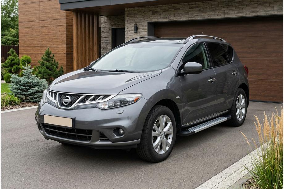 Nissan Murano 2008-2014 Side Steps New Vision Grey (2 pcs, Aluminum) Image