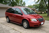 Chrysler Voyager 2001-2007 Side Steps Maya Red (2 pcs, Aluminum) photo 1