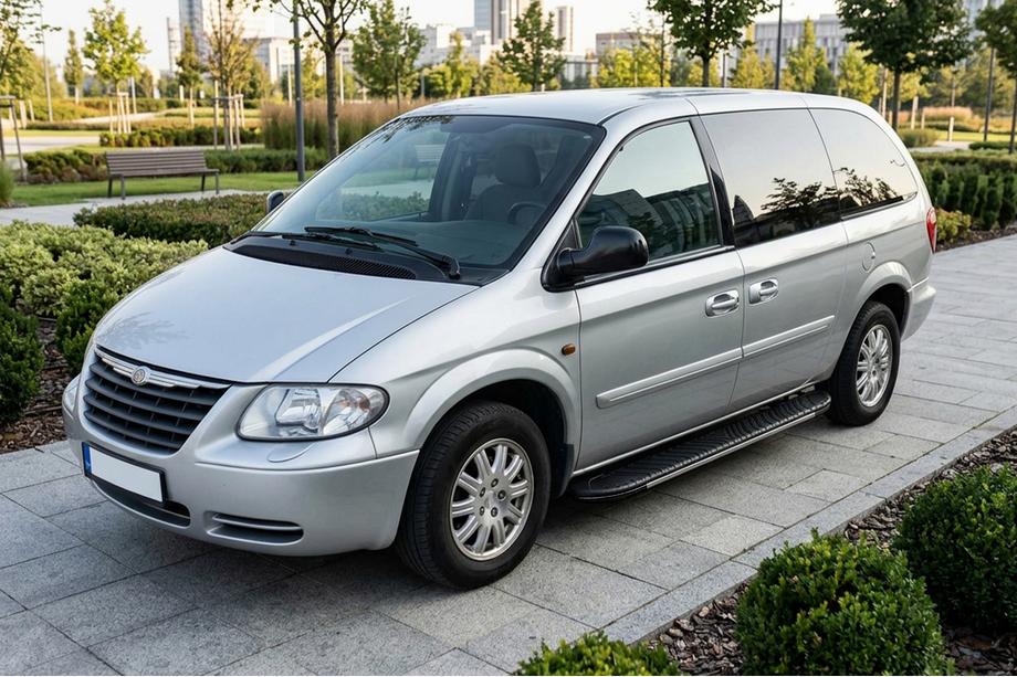 Chrysler Voyager 2001-2007 Side Steps Bosphorus Grey (2 pcs, Aluminum) Image
