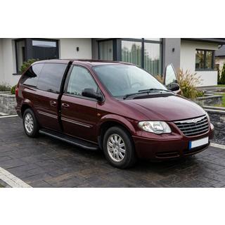 Side Steps Bosphorus Black (2 pcs, Aluminum) Chrysler Voyager 2001-2007 photo 1