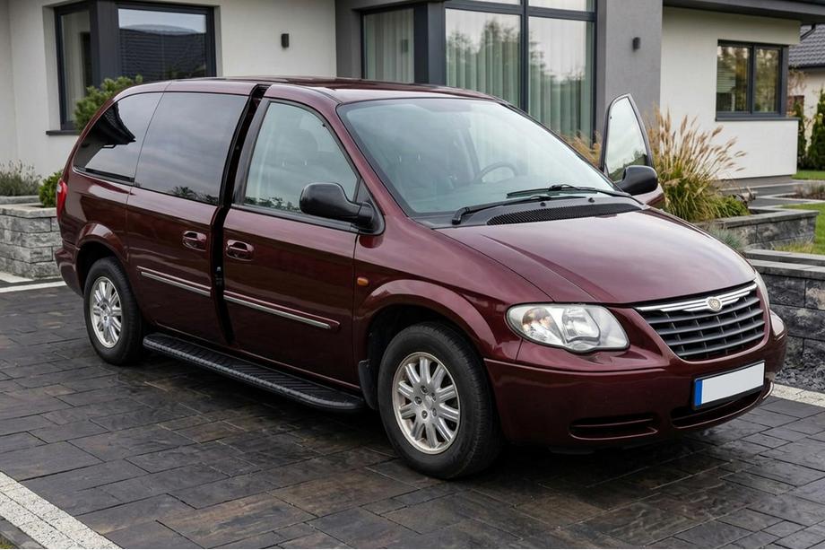 Chrysler Voyager 2001-2007 Side Steps Bosphorus Black (2 pcs, Aluminum) Image