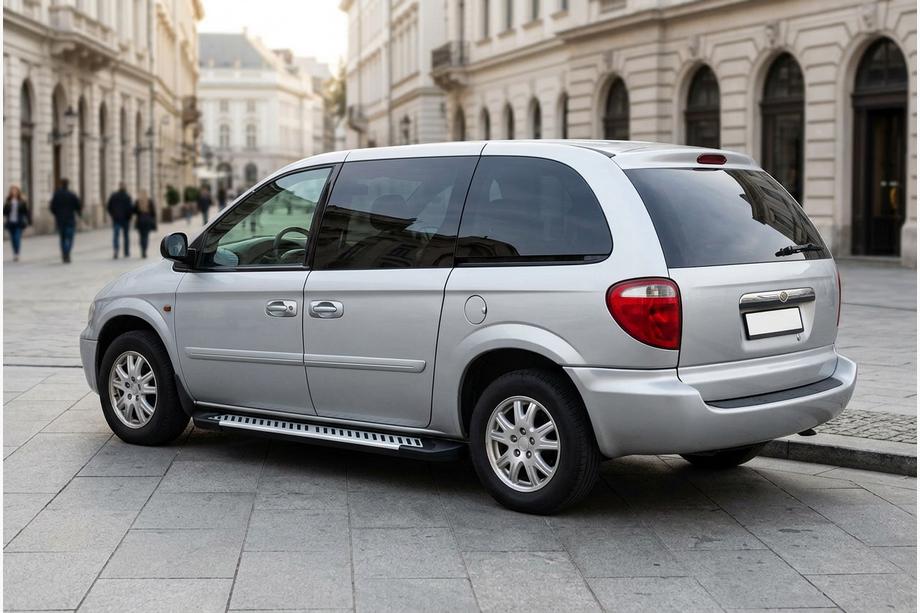 Chrysler Voyager 2001-2007 Side Steps Line (2 pcs, Aluminum) Image