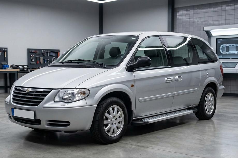 Chrysler Voyager 2001-2007 Side Steps New Vision Grey (2 pcs, Aluminum) Image