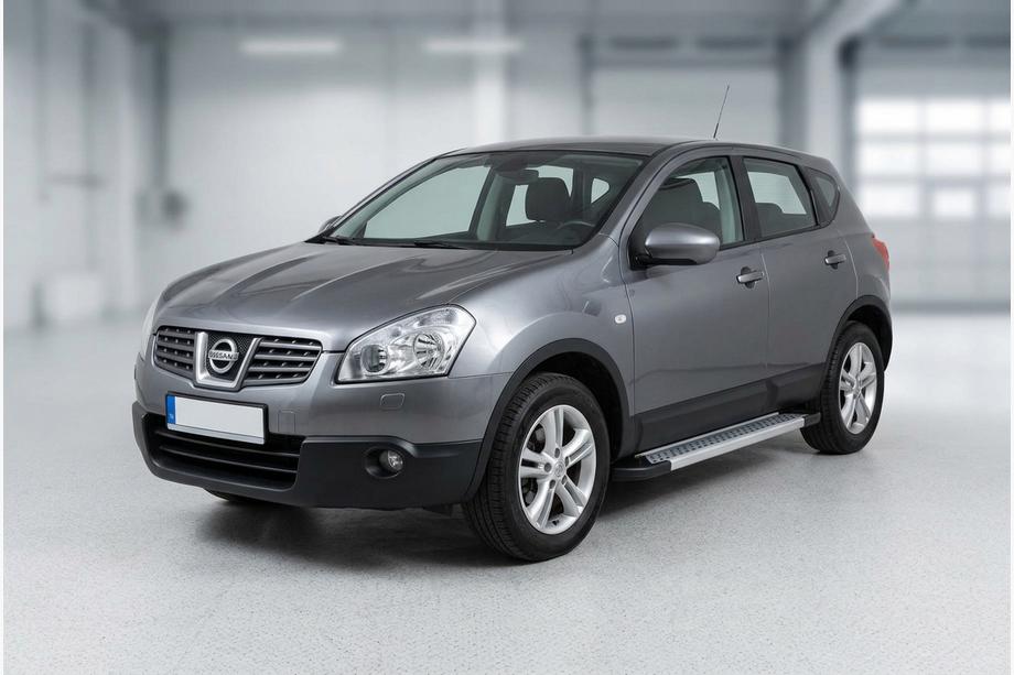 Nissan Qashqai 2007-2010 Side Steps New Vision Grey (2 pcs, Aluminum) Photo 1