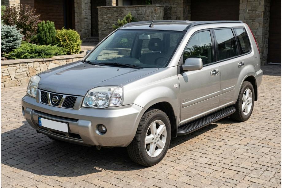 Nissan X-trail T30 2002-2007 Side Steps Tayga Black (2 pcs, Aluminum) Image