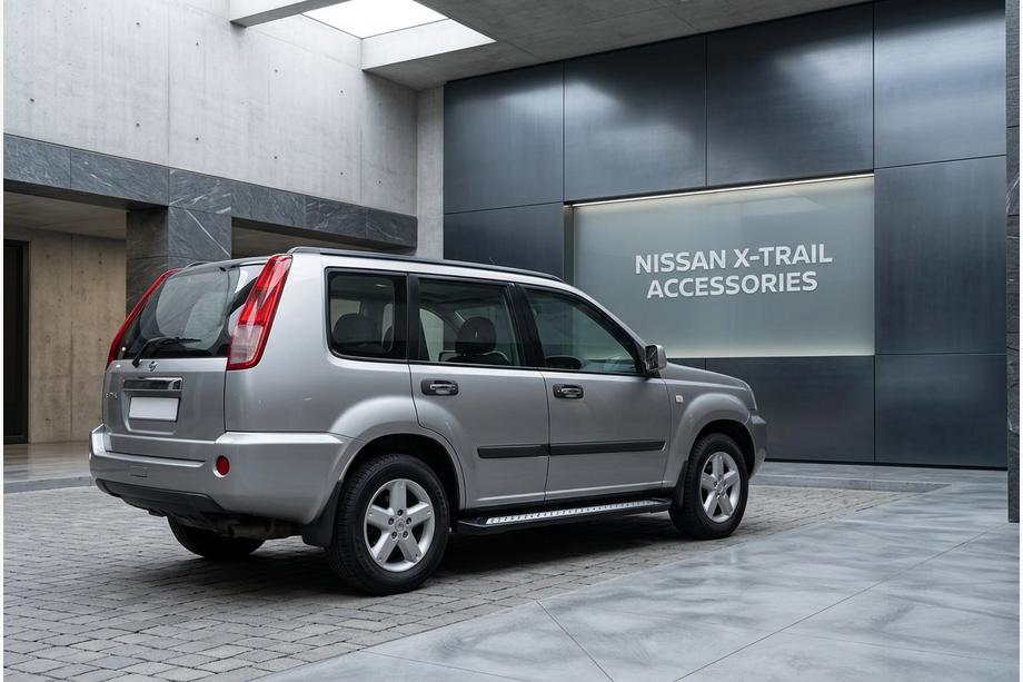 Nissan X-trail T30 2002-2007 Side Steps New Vision Black (2 pcs, Aluminum) Image