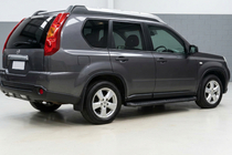 Nissan X-trail T31 2007-2014 Side Steps Tayga Black (2 pcs, Aluminum) photo 1