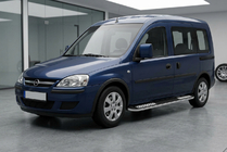 Opel Combo 2002–2012 Side Steps Tayga V2 (2 pcs, Aluminum) photo 1
