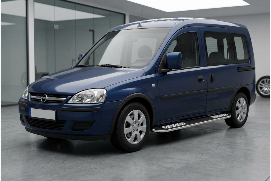 Opel Combo 2002–2012 Side Steps Tayga V2 (2 pcs, Aluminum) Image