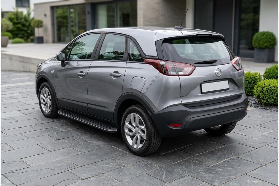 Opel Crossland X 2017-2024 Side Steps Tayga Black (2 pcs, Aluminum) Image