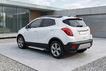 Opel Mokka 2012-2021 Side Steps New Vision Grey (2 pcs, Aluminum) photo 1